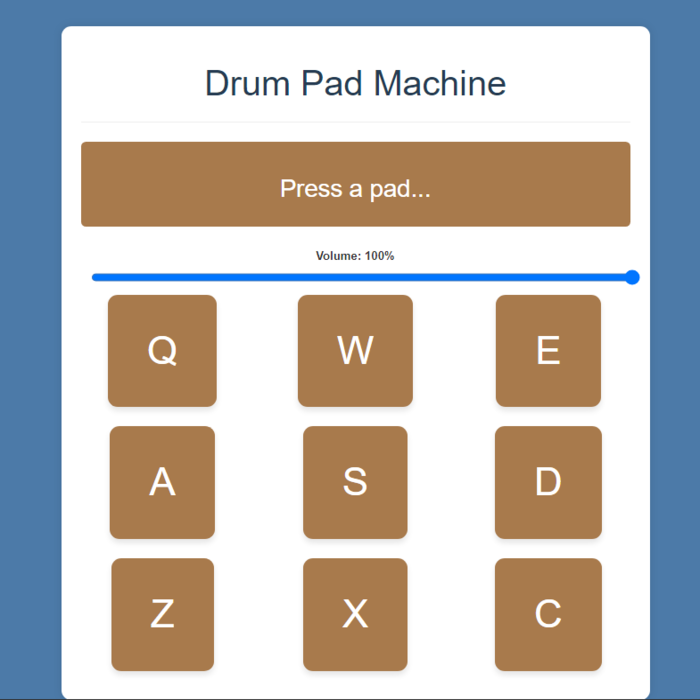 Drum Pad Machine created by Ian Spencer